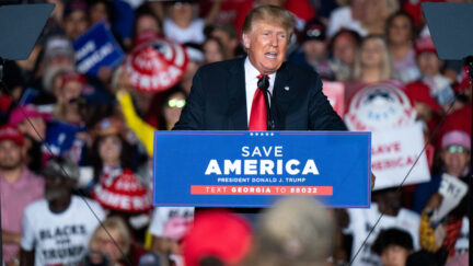 Donald Trump at Trump rally in Georgia