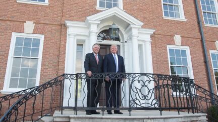 Terry McAuliffe and Donald Trump at Trump Winery