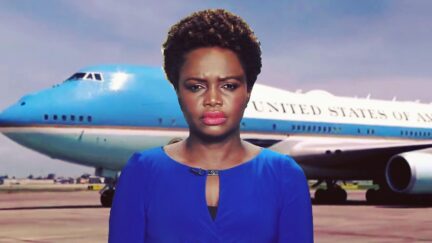 Karine Jean-Pierre Air Force One photo illustration