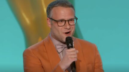 Seth Rogen calls out the Emmys over Covid restrictions while presenting