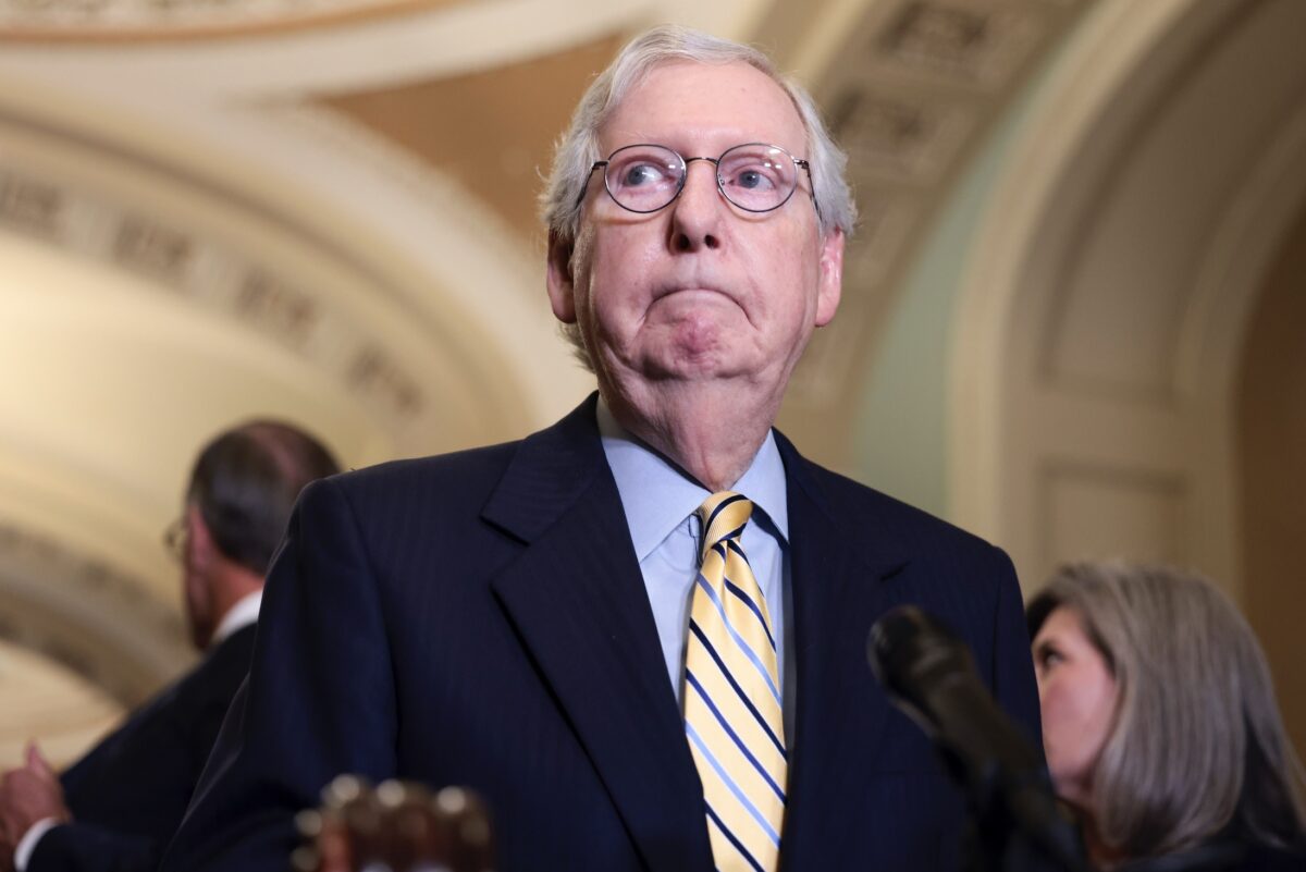 Mitch McConnell Has a One-Word Response When Asked About Trump Calling His Wife ‘Crazy’