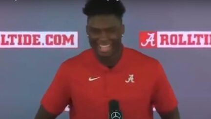 Jordan Battle tells reporters his favorite coaching quip from Nick Saban
