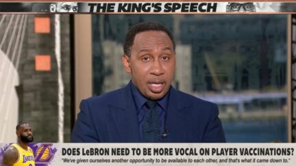 Stephen A. Smith chides LeBron for waiting to speak about the vaccine