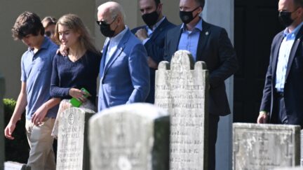 Joe Biden visits cemetery where family is buried