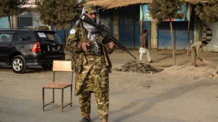 A Taliban fighter