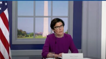 Citi CEO Jane Fraser during roundtable with President Biden on debt ceiling