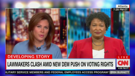 Stacey Abrams talks voting rights with Erin Burnett