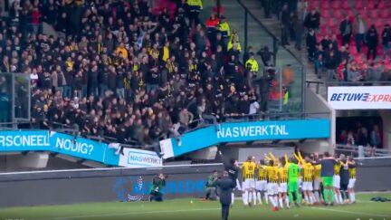 WATCH: Stands Collapse at Dutch Soccer Match