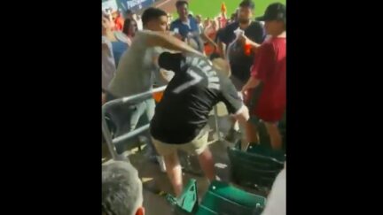 White Sox fan takes violent right hook from Astros fan