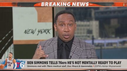 Stephen A. Smith discusses Ben Simmons' mental health
