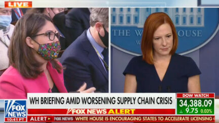 Jen Psaki Confronted by Reporters on Supply Chain Crisis