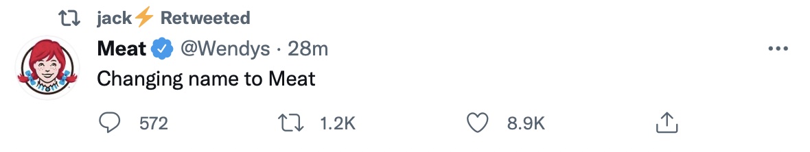 Jack Dprsey RTs Wendy's Mocking Facebook