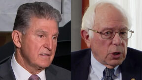 Joe Manchin and Bernie Sanders