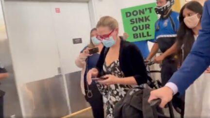 Senator Kyrsten Sinema Confronted at Airport