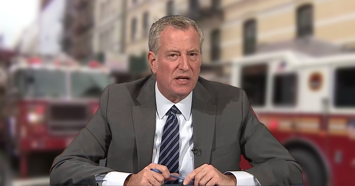 Bill de Blasio FDNY photo illustration