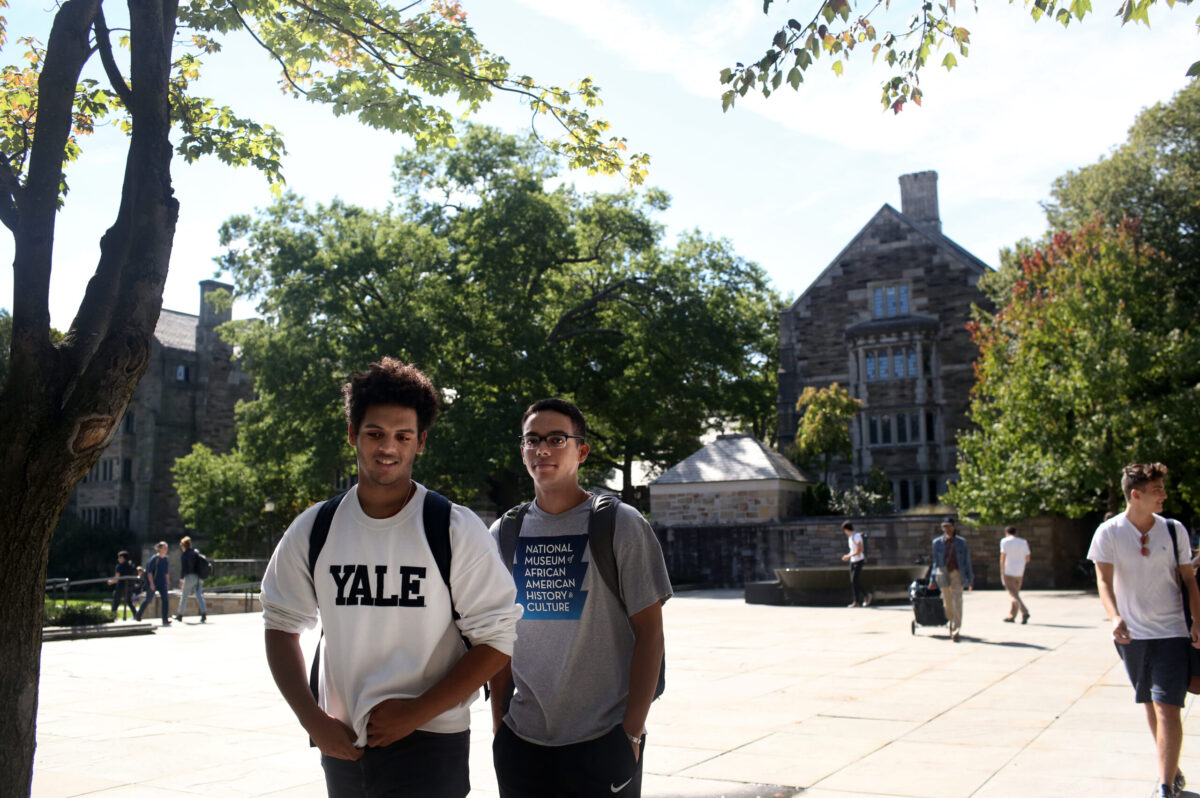 Students On Campus Of Yale University Watch Senate Hearing With Supreme Court Nominee Brett Kavanaugh And Dr. Christine Blasey Ford