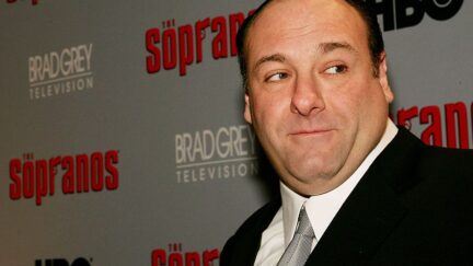 james gandolfini at sopranos premiere