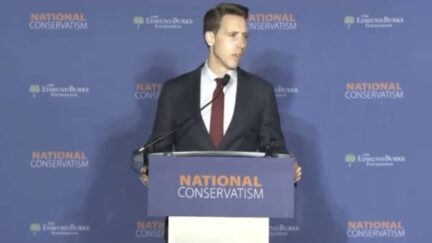 Josh Hawley at the National Conservatism conference