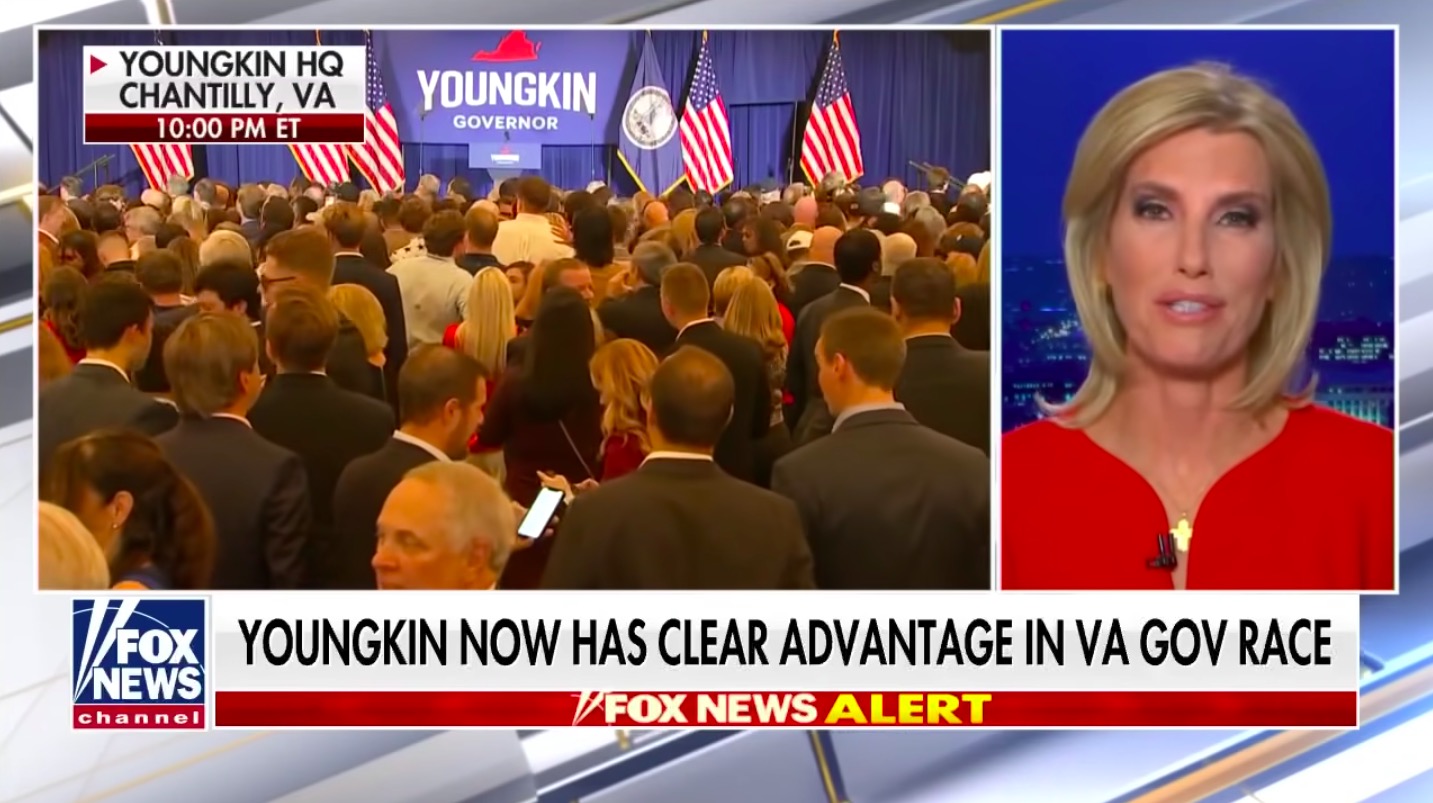 Laura Ingraham on Election Night 2021
