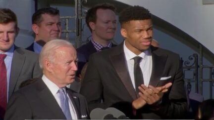 Milwaukee Bucks visit President Biden at the White House