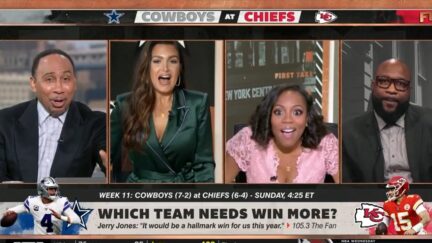 Stephen A. Smith roasts Molly Qerim's outfit