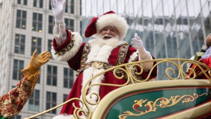 Santa Claus is seen during the Macy's Thanksgiving Day Parade