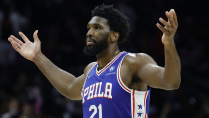 Howard Eskin mocks Joel Embiid's fight with Covid