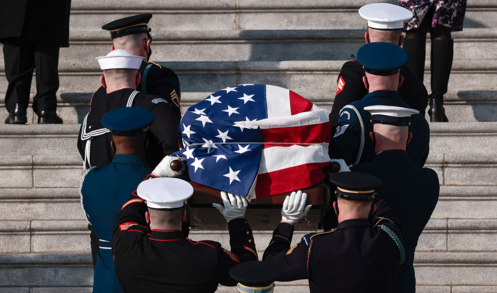 Bob Dole Lies In State At U.S. Capitol