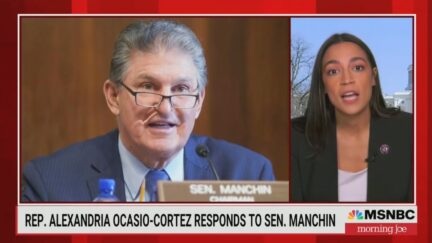 Alexandria Ocasio-Cortez responds to Joe Manchin
