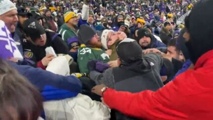 Packers and Ravens fans brawl in the stands