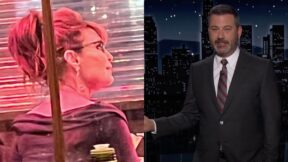 Jimmy Kimmel Slams Sarah Palin for Eating Out with Covid