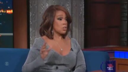 Gayle King on Colbert's show on Jan. 10