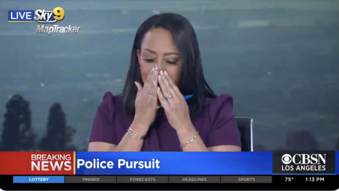 WATCH: L.A. News Anchor Left Stunned After Unintentionally Airing Horrific Motorcycle Crash During High-Speed Chase