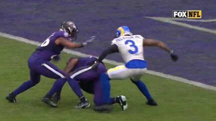 Odell Beckham Jr. punches Ravens safety in the butt