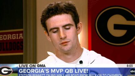 Stetson Bennett appears on GMA hours after national championship win