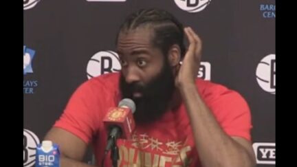 James Harden scoffs at Nets and Kyrie Irving rumors