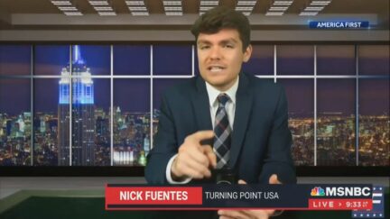 MSNBC erroneously identifies Nick Fuentes as TPUSA member