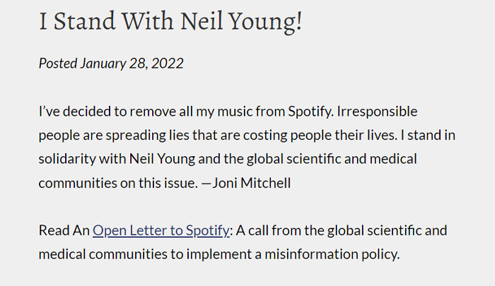 from Joni Mitchell Website