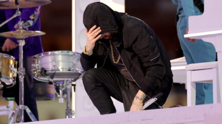 NFL denies banning Eminem from taking a knee