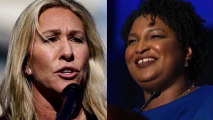 Marjorie Taylor Greene and Stacey Abrams