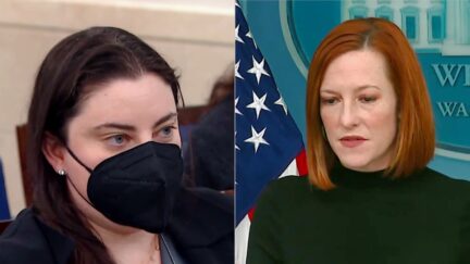 Jen Epstein Jen Psaki split image