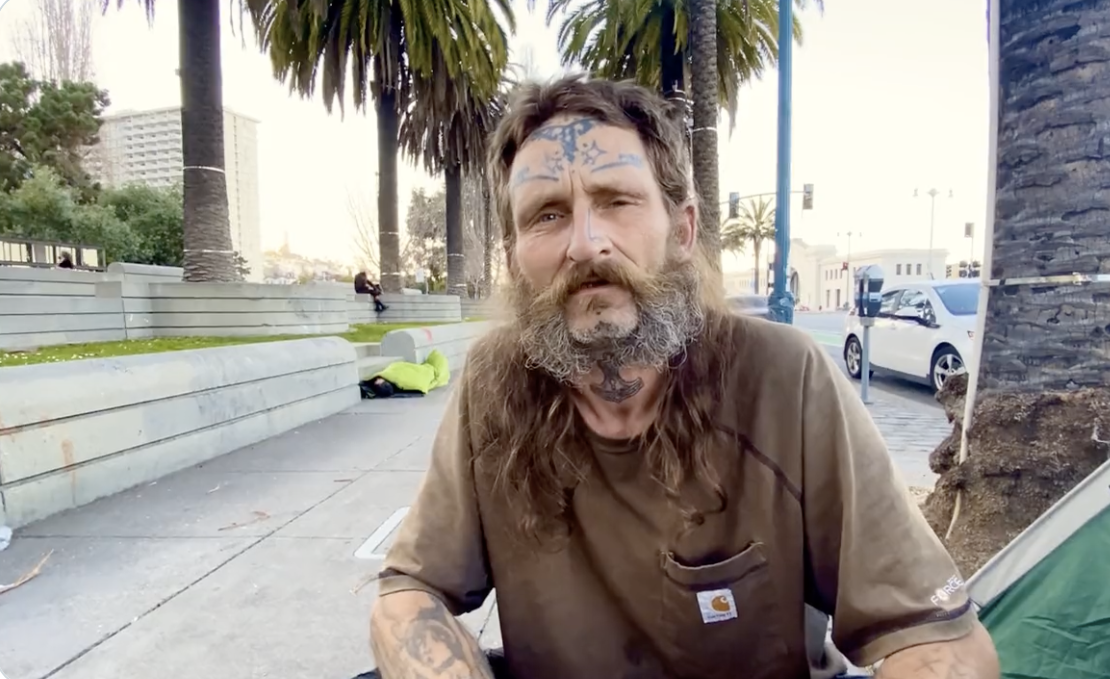 Homeless San Francisco Man Says He Came to City For Drugs