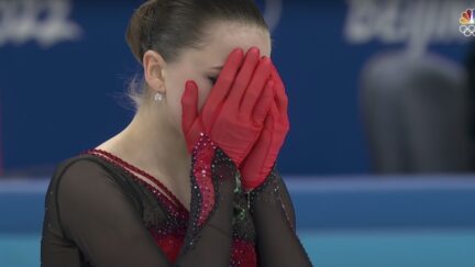 Kamila Valieva after her free skate