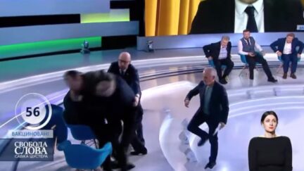 Ukraine TV fight