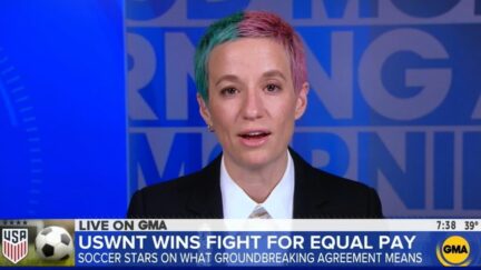 Megan Rapinoe applauds equal pay lawsuit on GMA