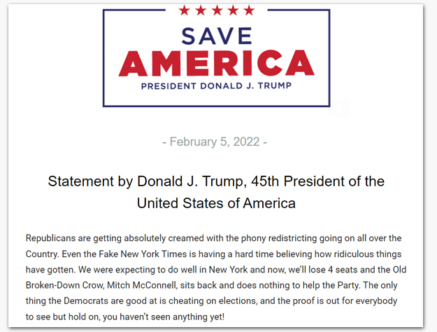 Trump Contradicts Self