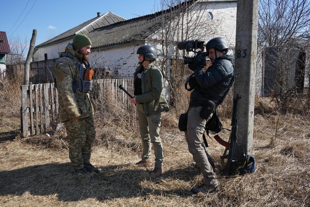 Jane Ferguson Reporting From Ukraine For PBS