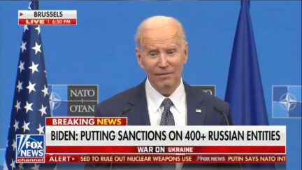 President Joe Biden at NATO on March 24