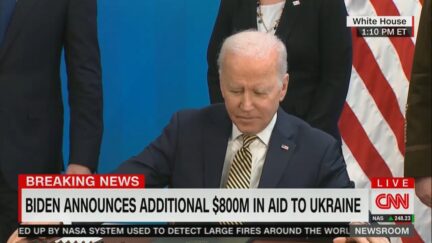 President Joe Biden declines to answer question on MiGs