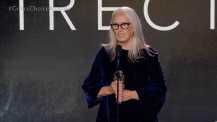 Jane Campion at the 2022 Critics Choice Awards